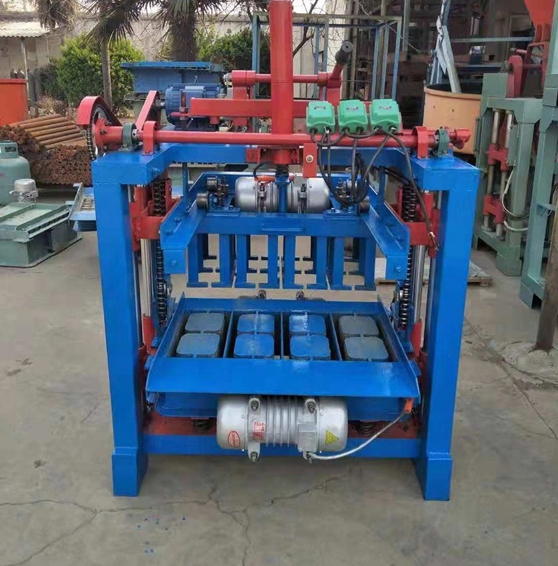 Factory lowest Semi automatic interlocking paver Cinder solid hollow cement concrete block making machine price in zambia