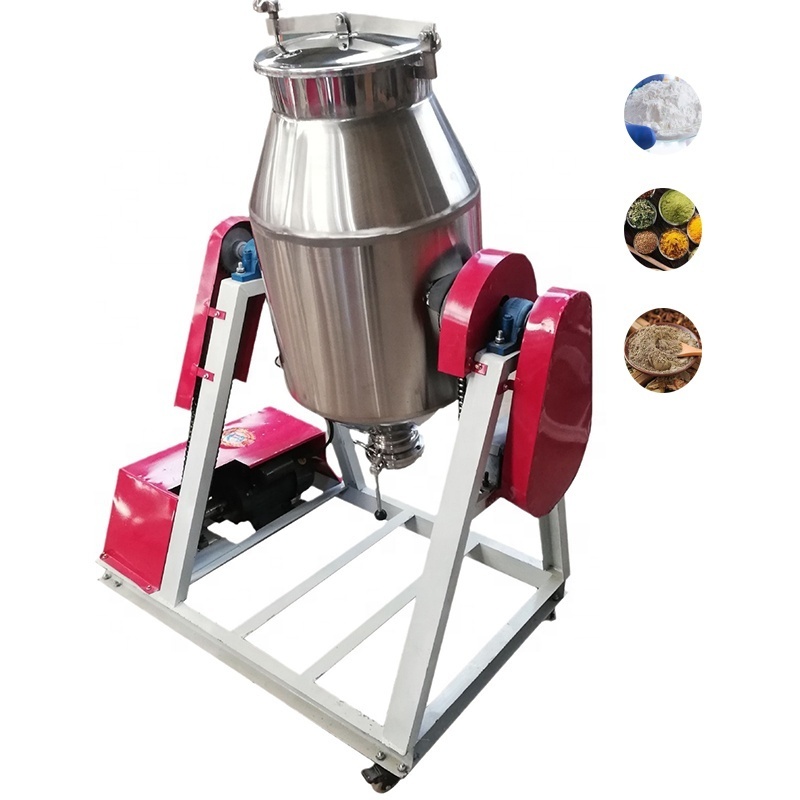 Vertical stainless steel 35kg 50kg 100kg 200kg drum roller mixer laboratory powder mixer rotary drum mixer for spices herbal