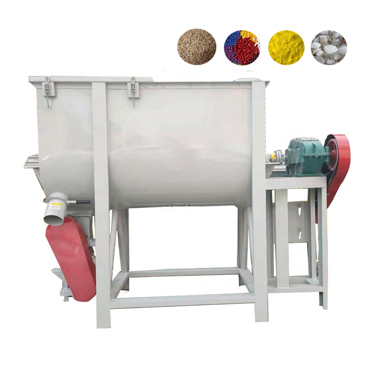 20 cubic meter putty paste powder horizontal mixer real stone painting mixer double screw belt powder mixer machine