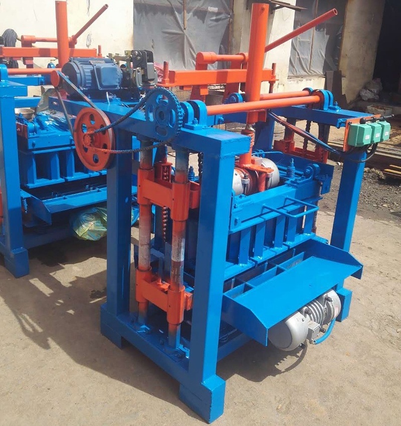 Factory wholesales manual Hollow Brick Block Maker price QMJ4-35A Cement concrete block making bricks machine in zambia