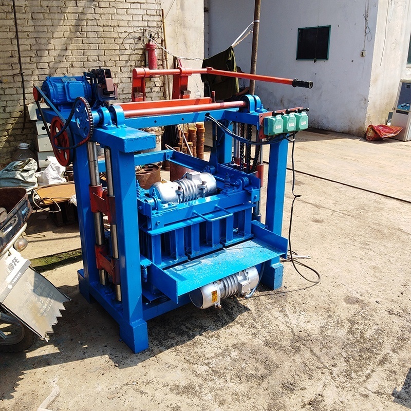 Environmentally friendly QMJ4-35A concrete hollow blocks machine manual simple brick making machine