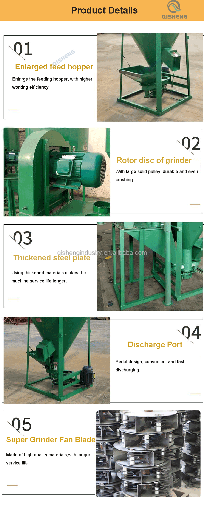 Vertical fodder making machine cattle cow chicken fish feed mixer stainless steel animal feed mixing machine for pig feed