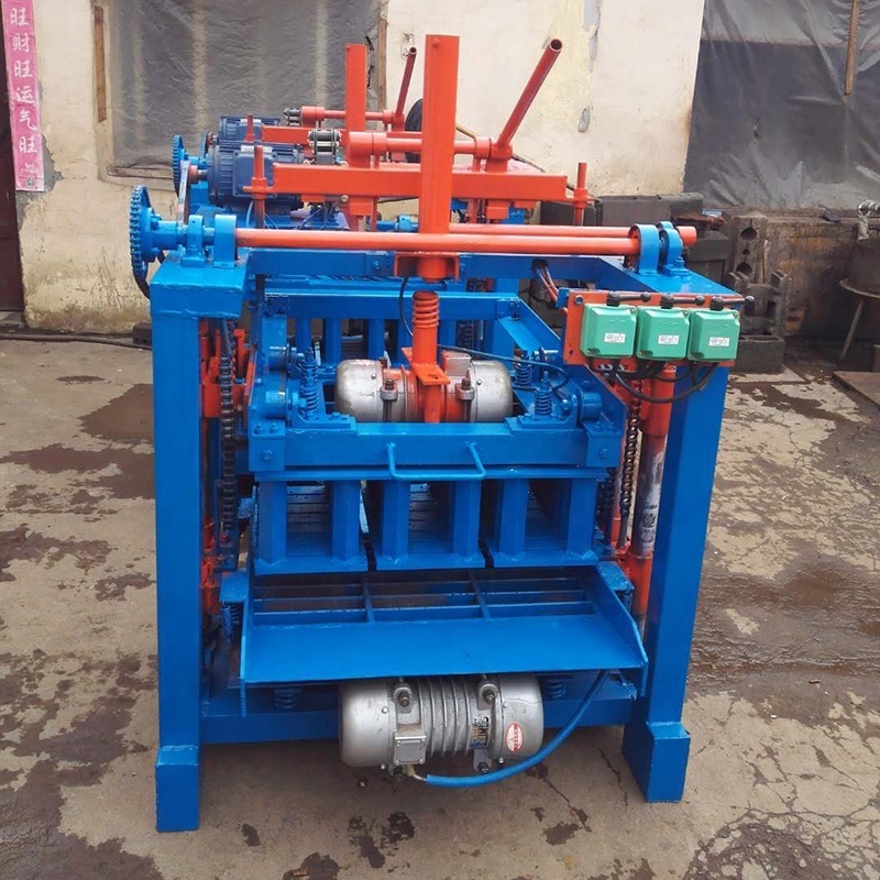 Factory wholesales manual Hollow Brick Block Maker price QMJ4-35A Cement concrete block making bricks machine in zambia