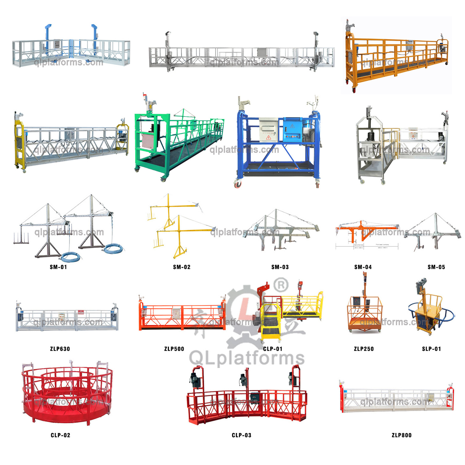 zlp800 800kg 7.5m galvanised steel suspended platform/ cradle/gondola