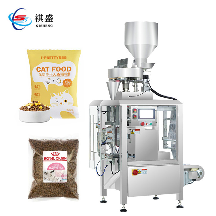 Vertical Pet Food Multihead Weighing Bag Filling And Packaging Machine Automatic Cat Dog Frozen Food Pouch Pack Machine