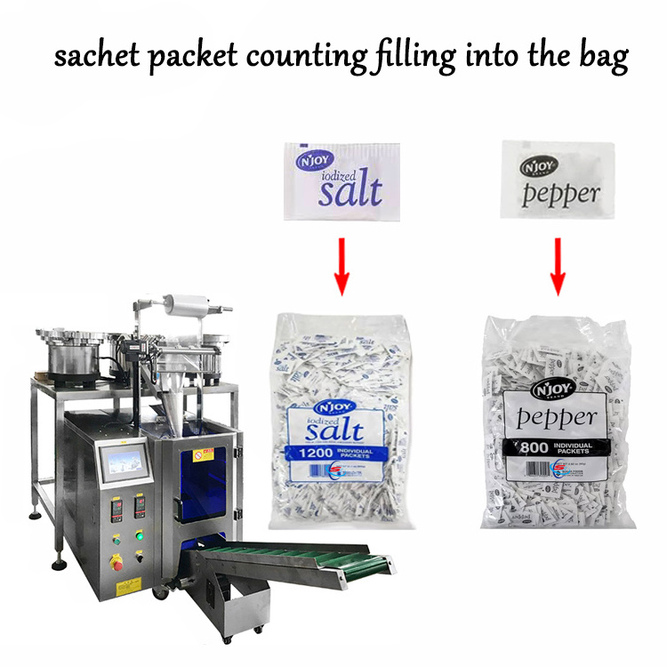 Silica Gel Granule Kraft Paper Fill Packaging Machine Glass Desiccant Small Granular 3 Three Side Seal Packing Machine