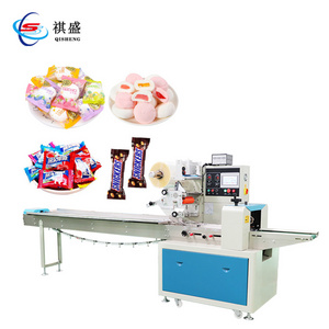 Individual Hard Soft Candy Horizontal Flow Wrapper Packing Machinery Gummy Single Flowpack Wrapping Packaging Machine