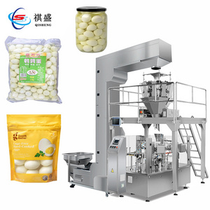 Automatic Boiled Quail Egg Multihead Weigher Filling Packaging Machine Peeled Egg Vacuum Packing Machine For Premade Bag