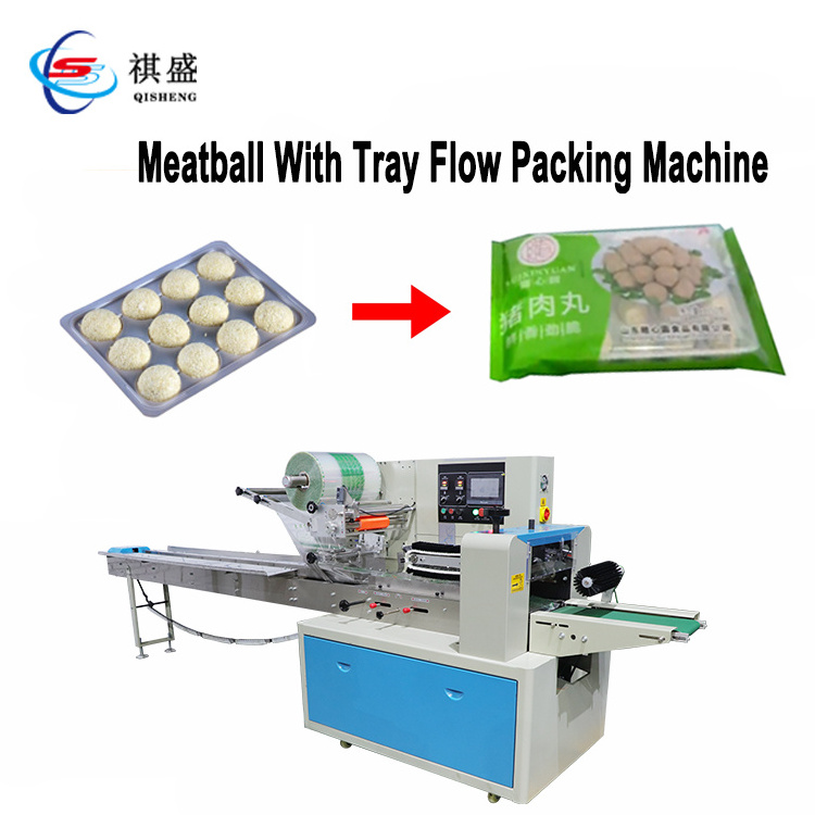 Automatic Meatball Fishball Weighing Filling Packaging Machine Frozen Cooked Fish Beef Meat Ball Bag Packing Machine