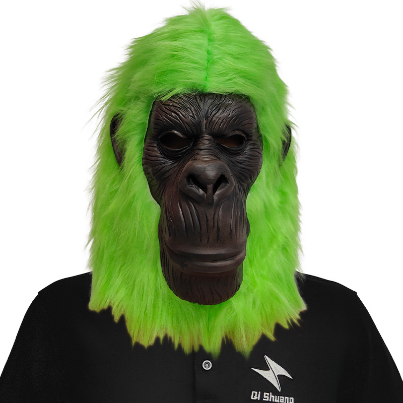 Halloween Party Masks Printed Gorilla Mask Cosplay Costume For Events Realistic Gorilla Carnival Mask