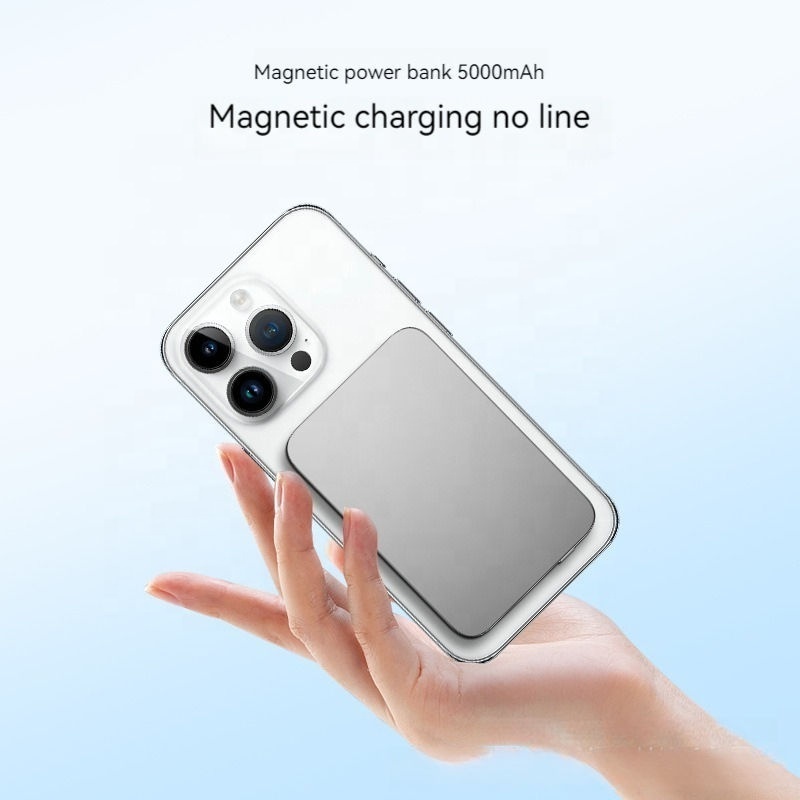 2024 Best sellers Fast Portable Wireless Magnetic power bank 10000 mAh slim fast pd 22.5W magnetic wireless powerbank 5000mah