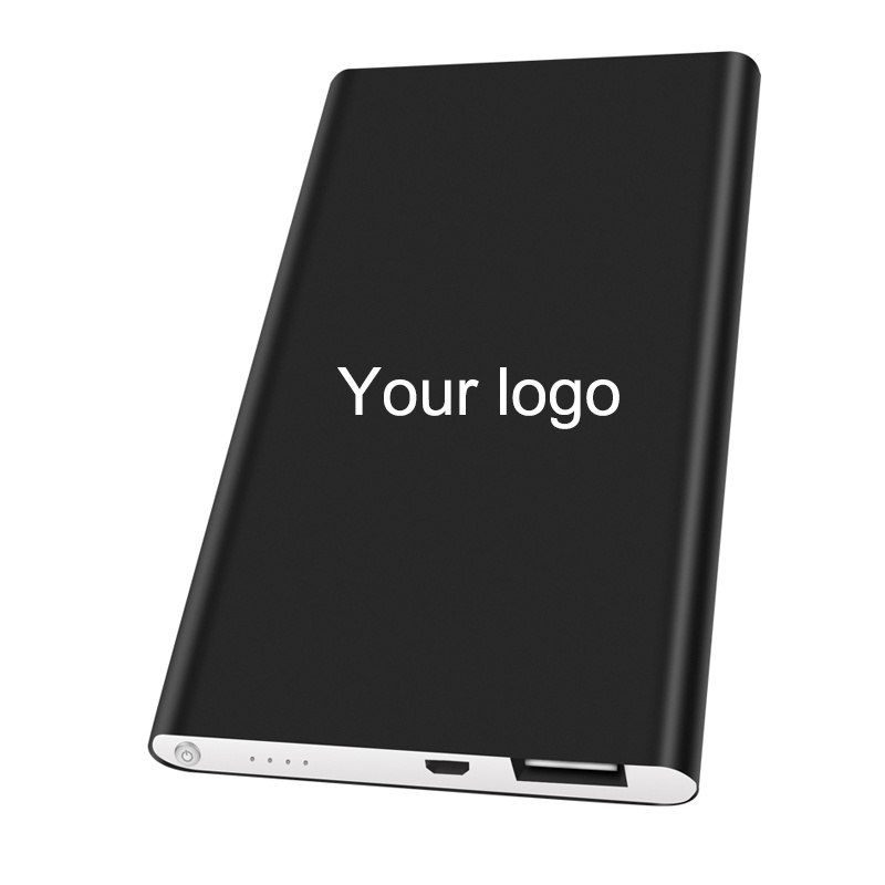 Hot Selling Support Custom Logo Mini Power Bank 5000mah Mobile Charger PowerBank , Promotional Gift Power Bank