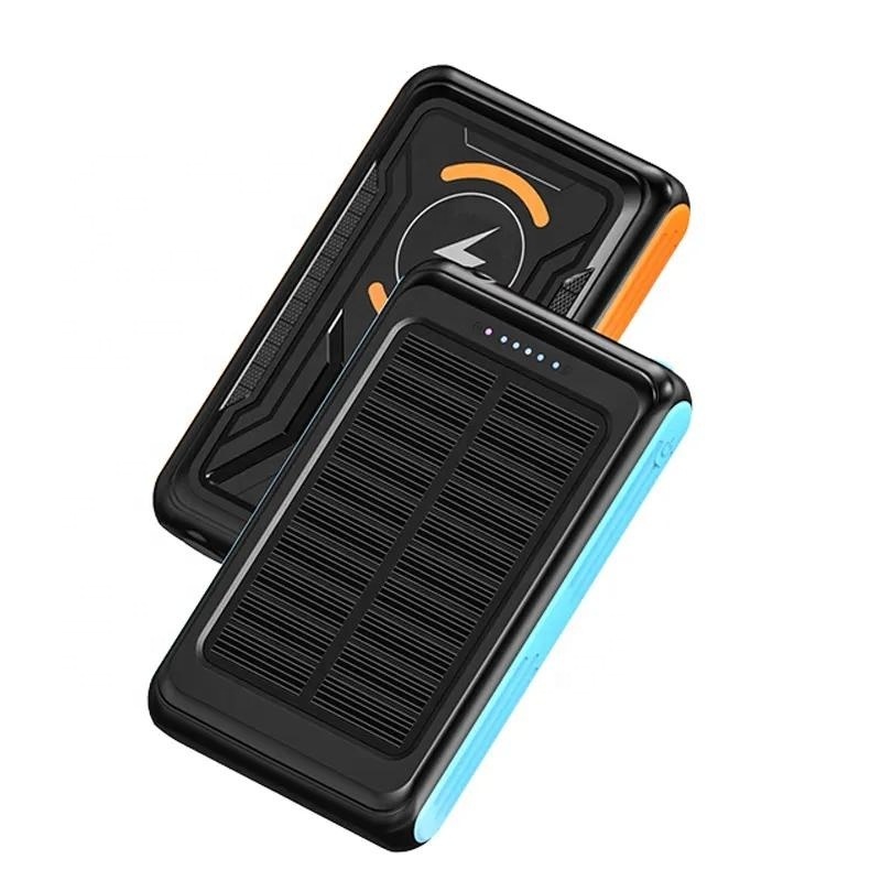 2023 Top Sell New Style Ipx6 Waterproof 5000mah Magnetic Wireless Solar Charging Power Bank For Cell Portable Solar Power Bank