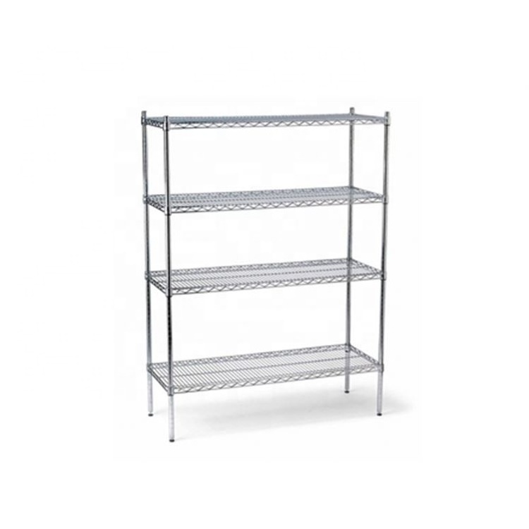 NSF & ISO Customized stainless durable Cert chrome plated storage furniture wire shelving