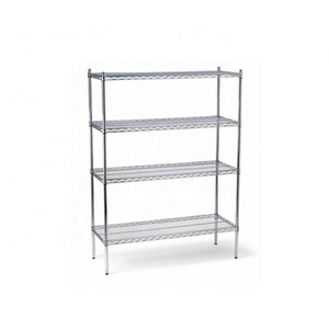 NSF & ISO Customized stainless durable Cert chrome plated storage furniture wire shelving