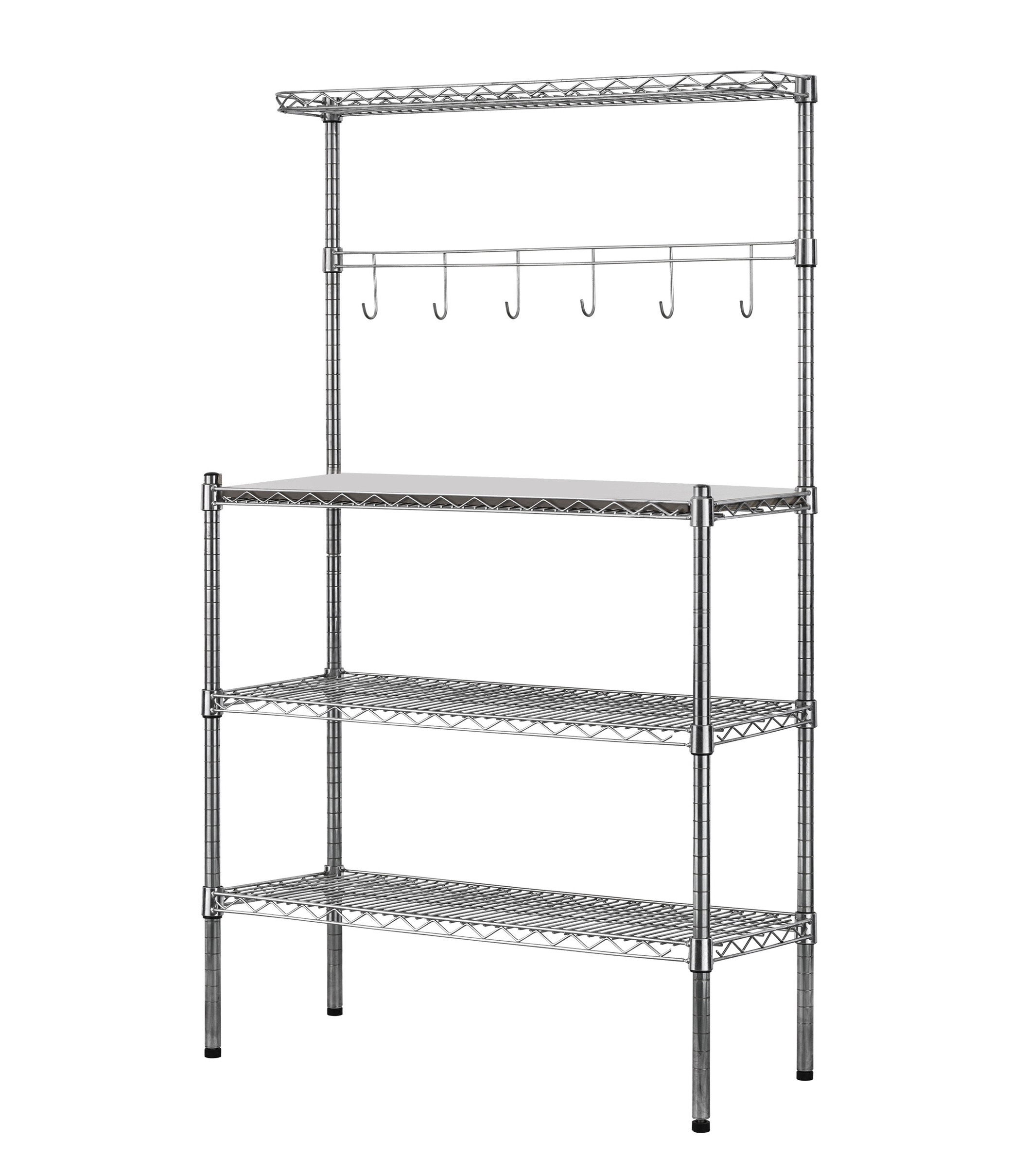 Selling Kitchen Indoor Stainless Steel Wire Dish Rack Metal Storage Rack Adjustable Wire Shelving