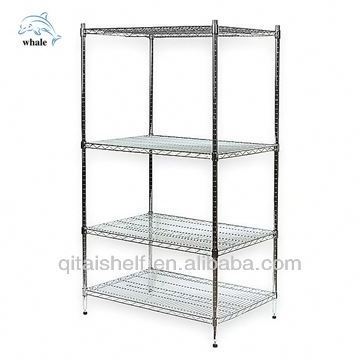 NSF & ISO Customized stainless durable Cert chrome plated storage furniture wire shelving