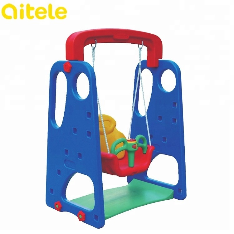 Wholesale china plastic kindergarten kids outdoor swing set