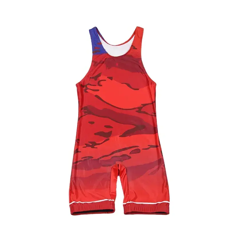 Top selling Custom printed Mens Comfortable Sportswear coverall underwear Wrestling Singlet Wrestling clothes