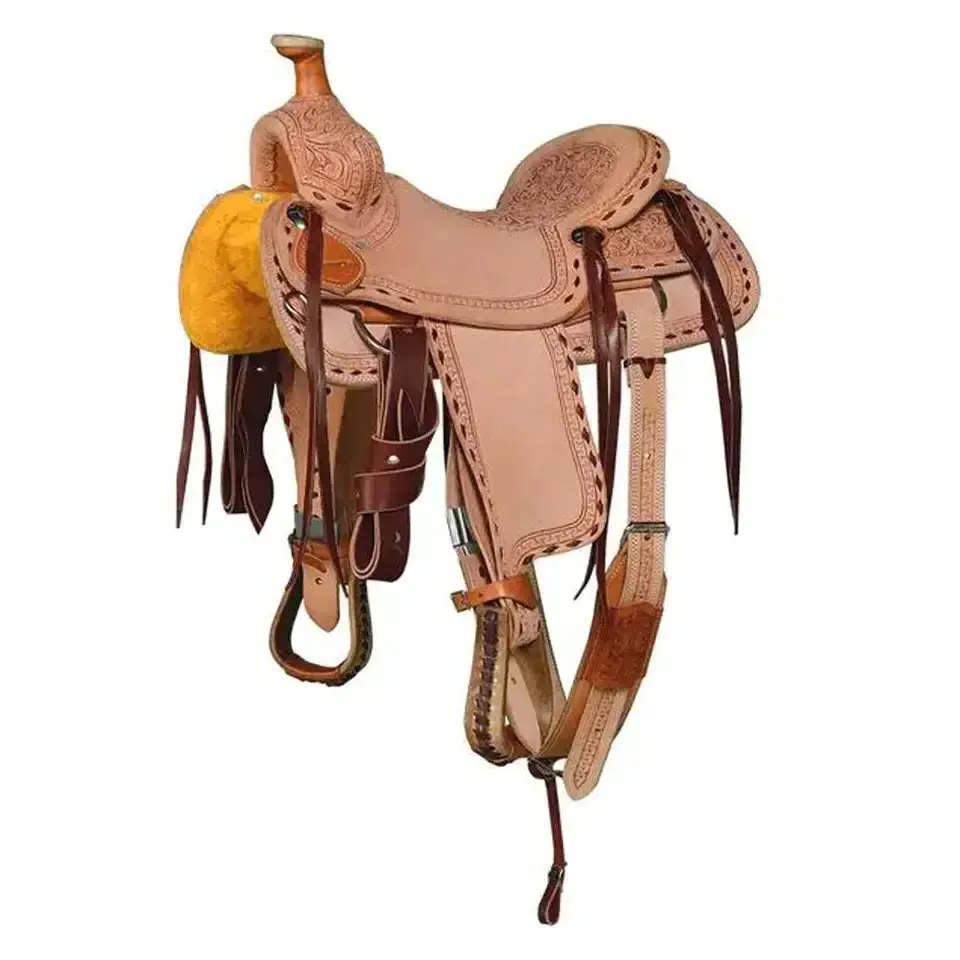 Factory Wholesale Adjustable horse saddle Leather Saddle Western English Horse Saddle Real Leather Horse Riding Products