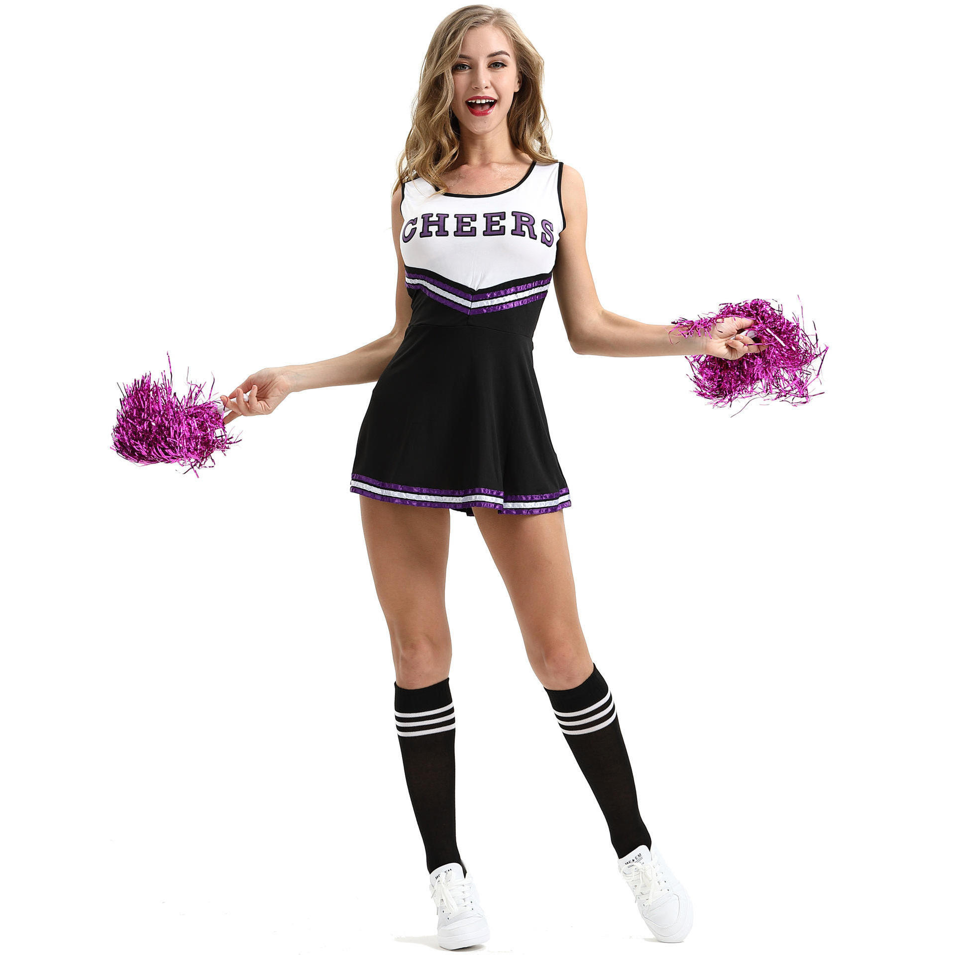 Cheerleader Uniform Womens Plus Size Cheer Uniforms Custom High School Youth Long Sleeve Cheerleading Uniforms