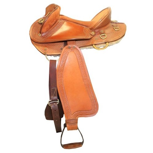 Affordable Genuine Leather Horse Saddle Pads and Western Racing Saddles High Quality Horse Riding Supplies with Warm Lining