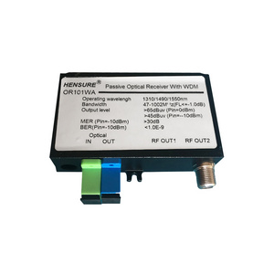 FTTH CATV Optical Receiver and Transmitter HS-OR101WA 1310 1550nm Fiber Optic Converter Media Converter 1 Output Mini Nodo Wdm