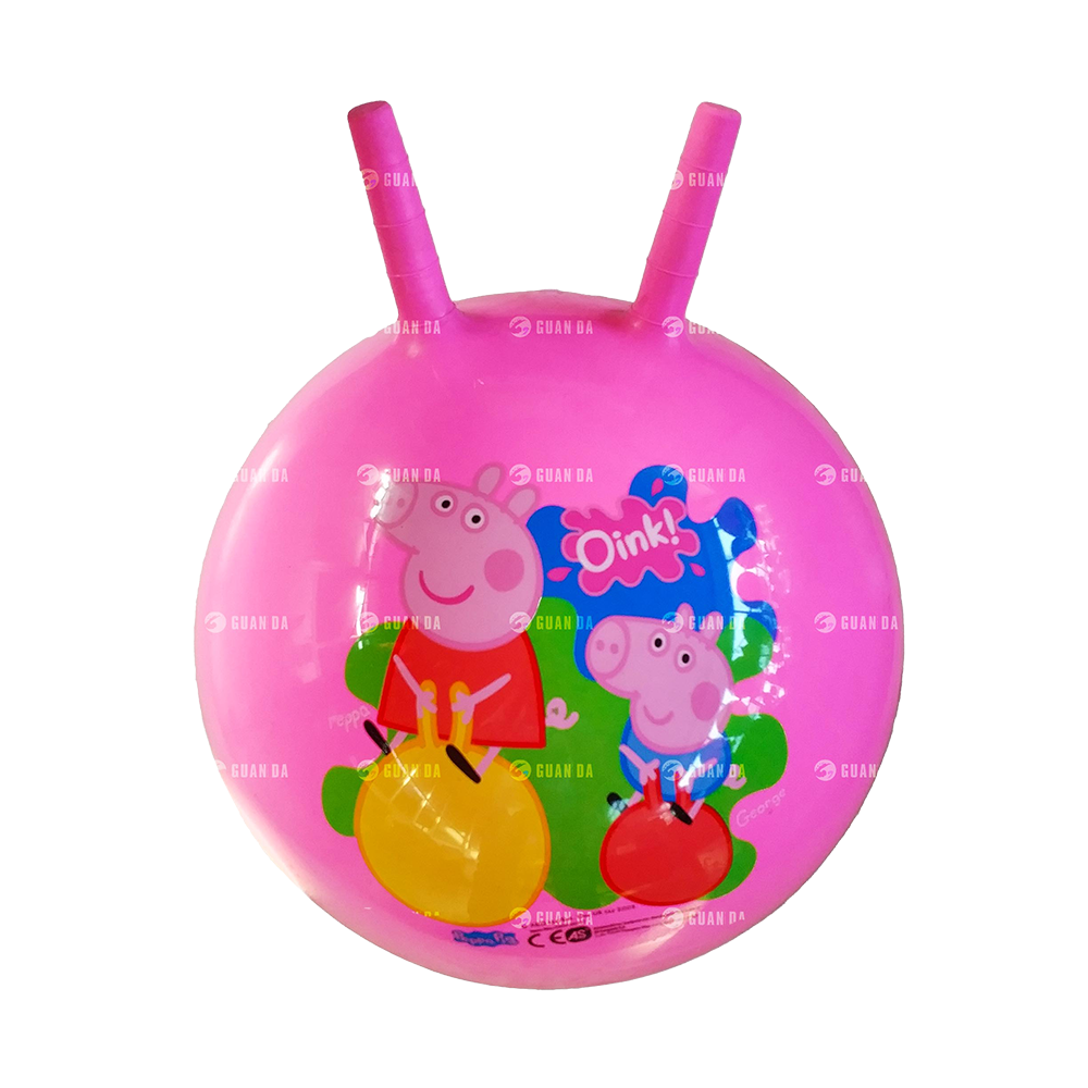 Eco-friendly Kids Playing Jumping Hopper Ball Toy Bouncy Ball With Handles