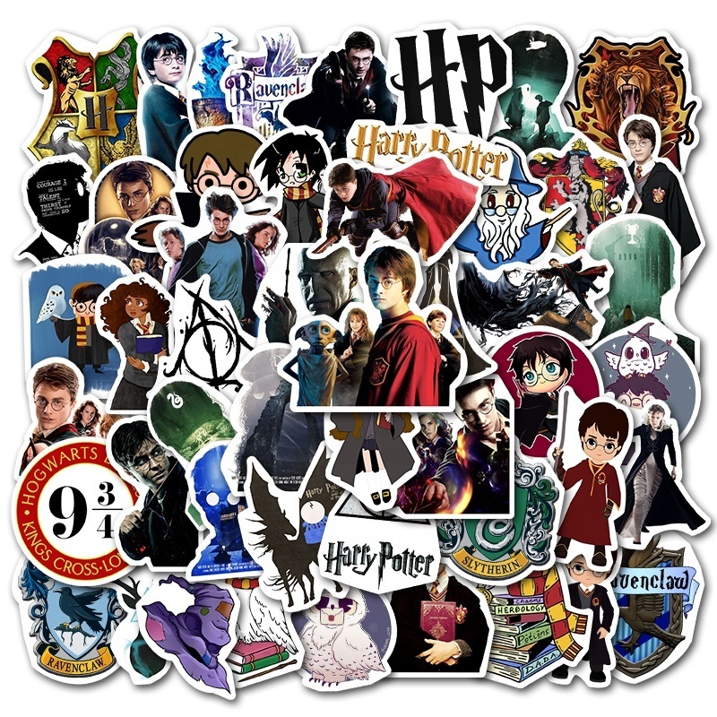 50Pcs Magic Film Movies Harry Stickers For Girl Fridge Luggage Laptop Bottle Decor Potter Stickers Fashion