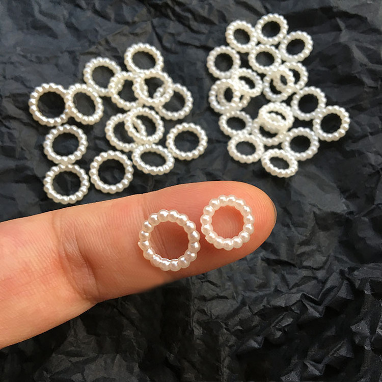 Wholesale Loose Pearl Beads Ring Resin Accessories Diy Pearls For Jewelry Making