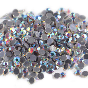 Wholesale Bling Crystal Hotfix Mix Size Glass Rhinestones Flat Back Stone Bulk