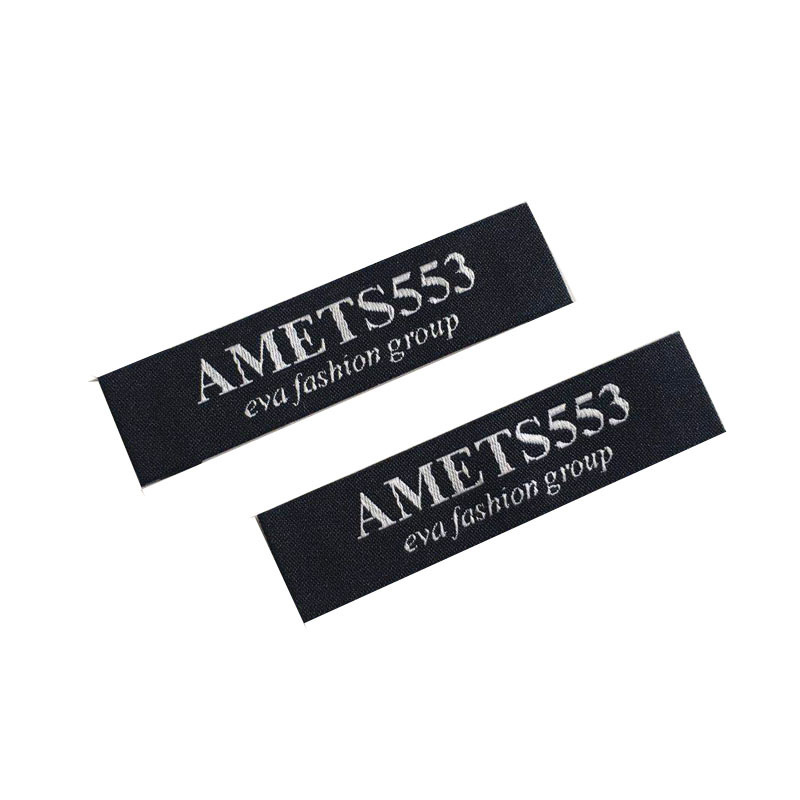 Wholesale private woven label for cloth and jeans in china