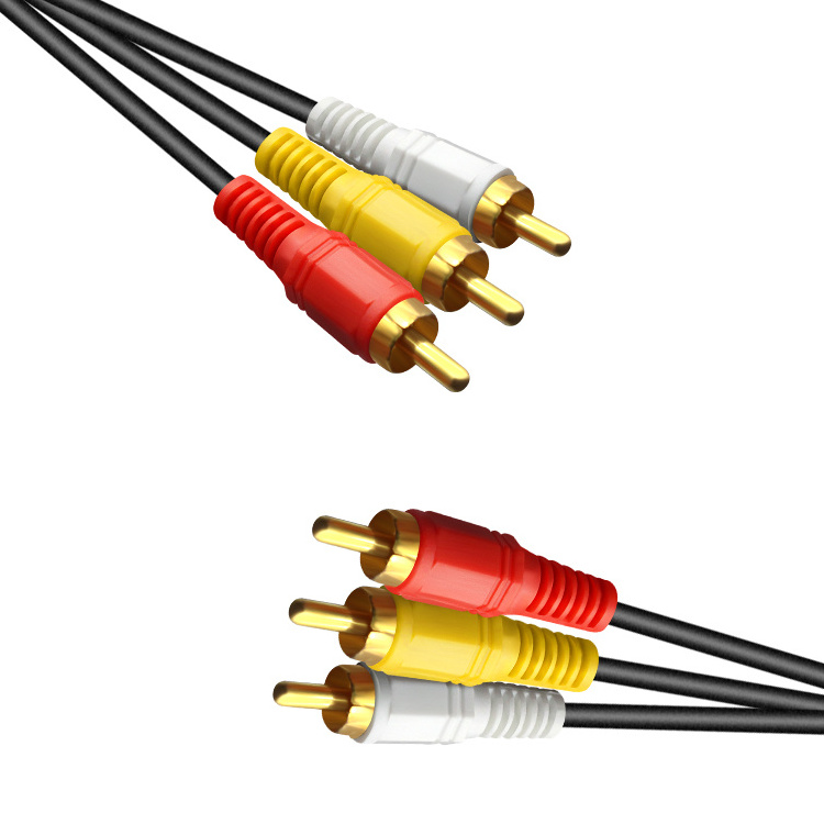 Best selling  3RCA to 3RCA RCA stereo speaker cable  Audio cable 3RCA to 3RCA