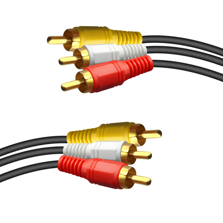 Best selling  3RCA to 3RCA RCA stereo speaker cable  Audio cable 3RCA to 3RCA