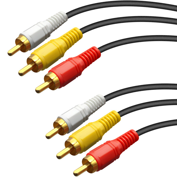 Best selling  3RCA to 3RCA RCA stereo speaker cable  Audio cable 3RCA to 3RCA