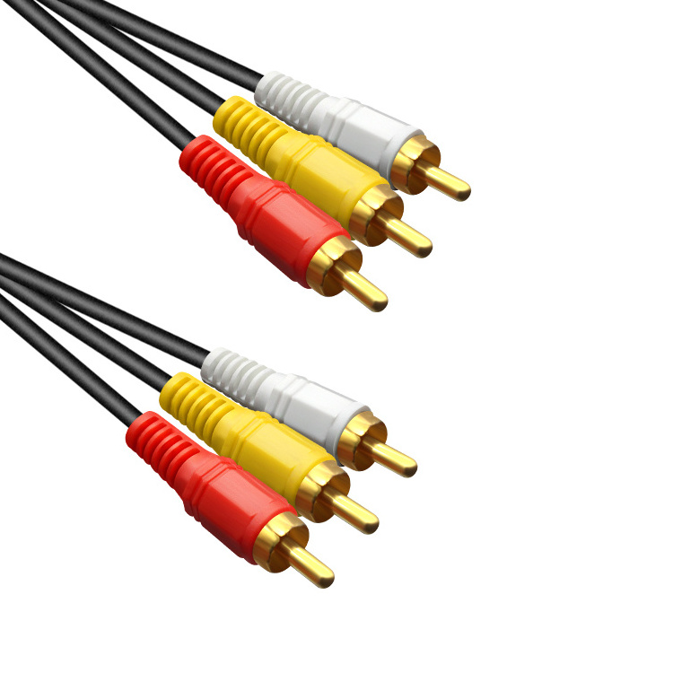 Best selling  3RCA to 3RCA RCA stereo speaker cable  Audio cable 3RCA to 3RCA