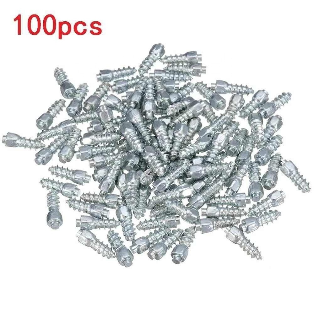 12 mm New Model Snow Screw Tire Studs Anti Skid Falling Spikes Wheel Tyres 100PCs for Car Motorcycle Bicycle For Bmw Ford Audi