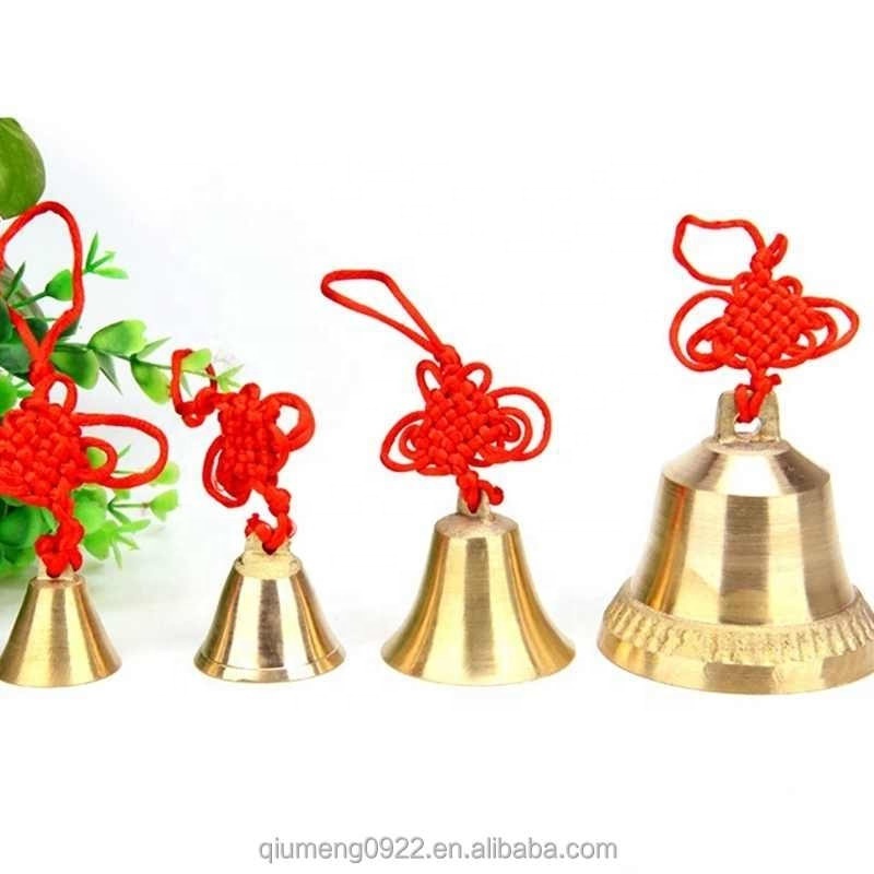 Copper Bell Chimes Decoration Ring Bell Pendant Security Peace Car Ornament Bell Wind Chimes Wall Hanging Home Decor