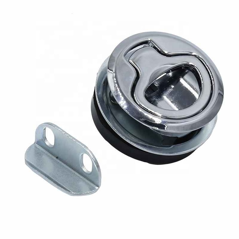 Camper Car Flush Pull Slam Latch Hatch with Locks Door for RV Marine Boat Deck Hatch Caravan Motor Home Cabinet Drawer