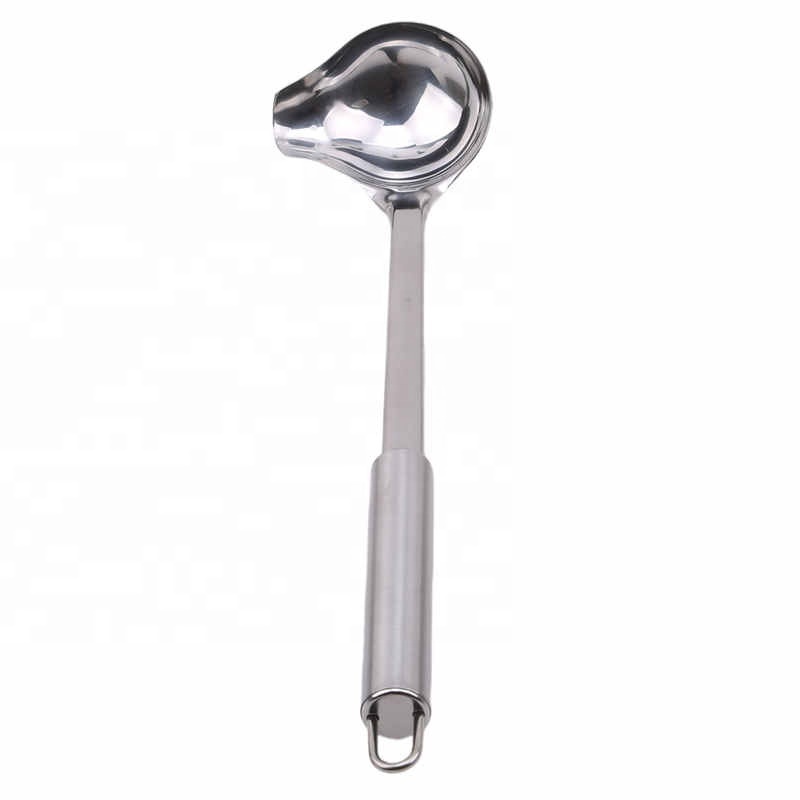 1PC Stainless Steel Duck Mouth Shaped Long Spoon Hanging Handle Hot Pot Soup Ladle Spoon Tableware Scoop Long Handle Scoop