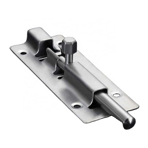 Long Silver Stainless Steel Door Latch Sliding Lock Barrel Bolt Latch Hasp Stapler Gate Safety Lock