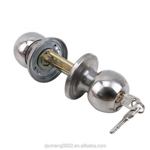 Home Door Hardware Supplies Round Ball Privacy Door Knob Set Bathroom Handle Lock With Key