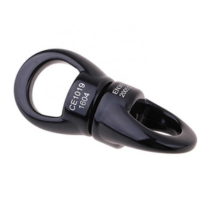 Heavy Duty 30KN Rock Climbing Swing Swivel Hook Rotary Connector for Web Tree Swing Hanging Hammock Mountaineering Rescue