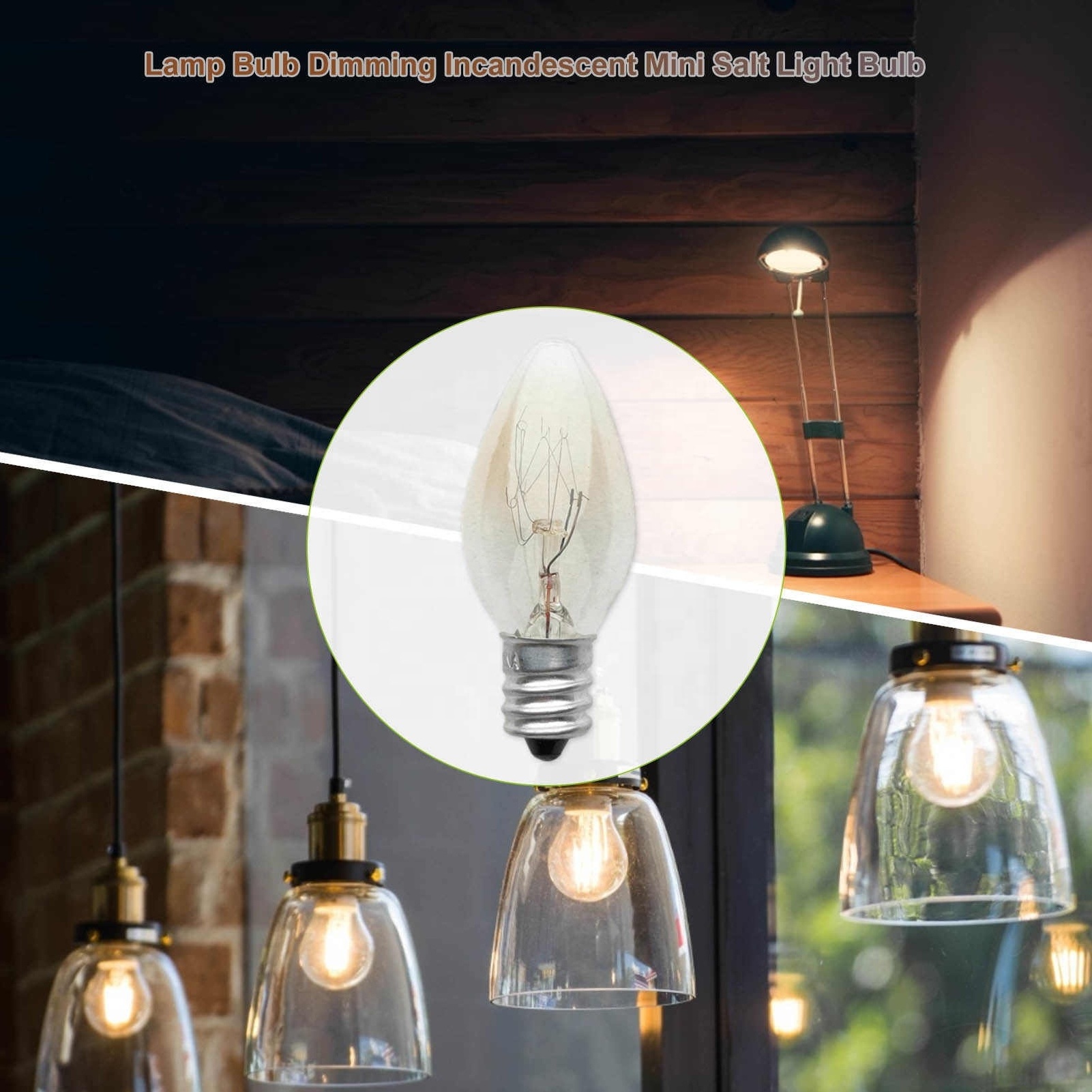 5w Light bulb e12 night light bulb salt lamp Replace bulb for bathroom mirror light living room cabinet 110v