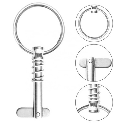 Stainless Steel 316 Quick Release Pin with ring for Boat Bimini Top Deck Hinge Marine Hardware