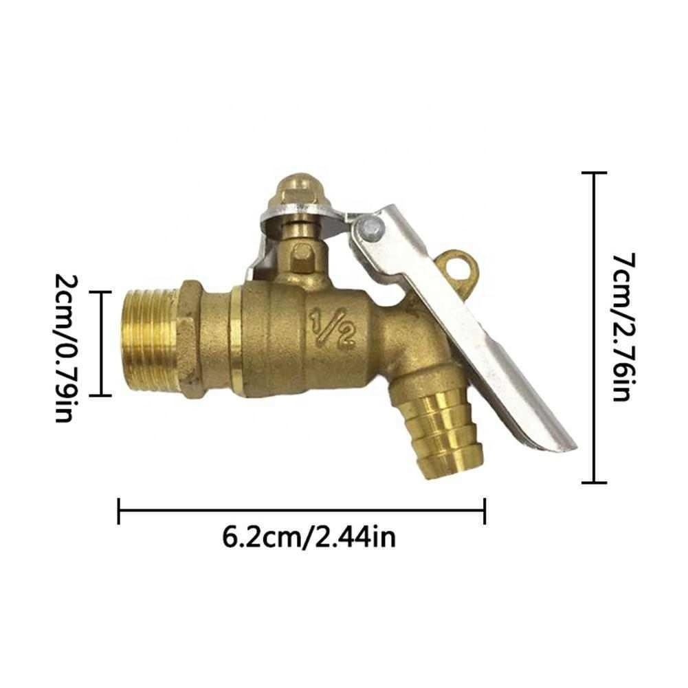 Outdoor Brass Faucet 1/2