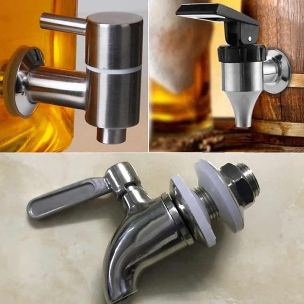 Drink Dispenser Tap Beverage Wine Barrel Faucet Spigot Water Stainless Steel Coffee Juice Taps High Quality Durable Faucet