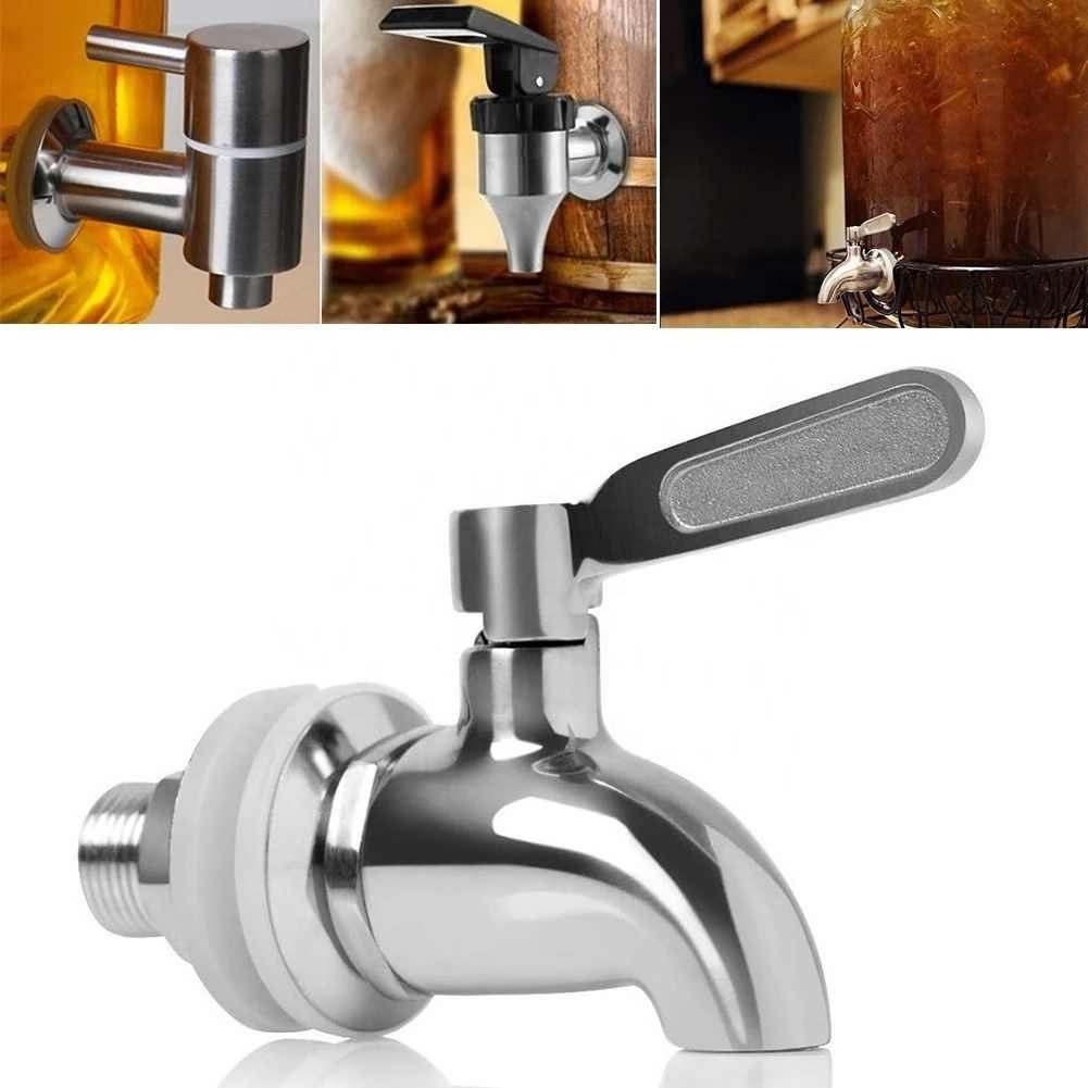 Drink Dispenser Tap Beverage Wine Barrel Faucet Spigot Water Stainless Steel Coffee Juice Taps High Quality Durable Faucet