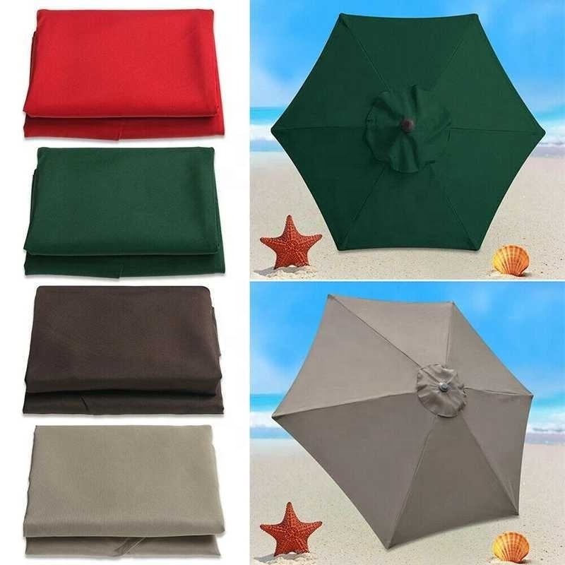 Umbrella Replacement Sunshade Cover Outdoor Garden Canopy Waterproof Umbrella Covers 6Ribs Umbrella UV Protection Awning 2M