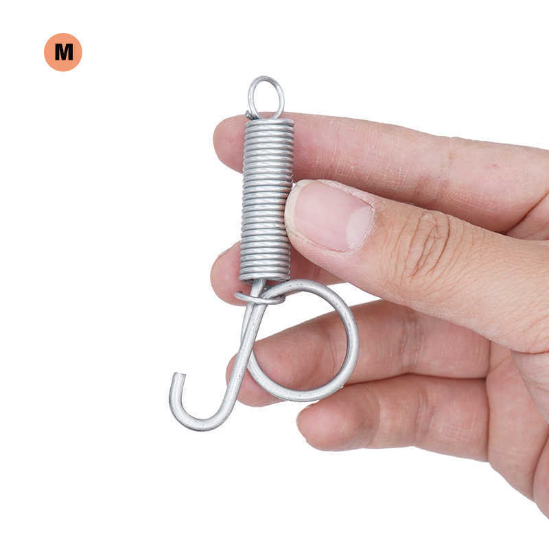 10 Packs Spring Hooks for Rabbit Cage Spring Latch Door Cage Hooks Wire Cage Clips Snap Hooks Multifunctional 3 Sizes